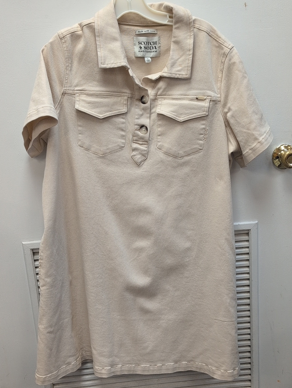 Scotch And Soda Cream Denim Jumper
